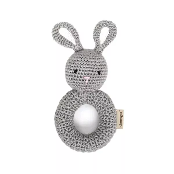 Cheengoo Organic Crocheted Bunny Ring Rattle