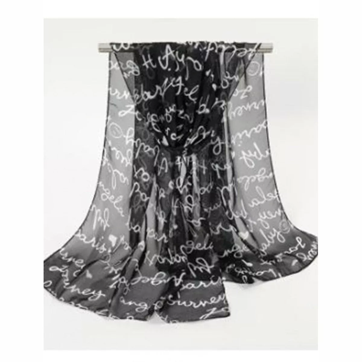 Chiffon Scarf - Writing's On The Wall