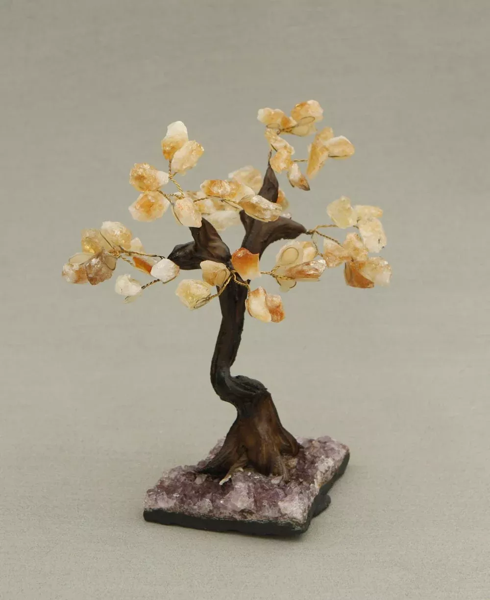 Citrine Gemstone Bonsai Tree