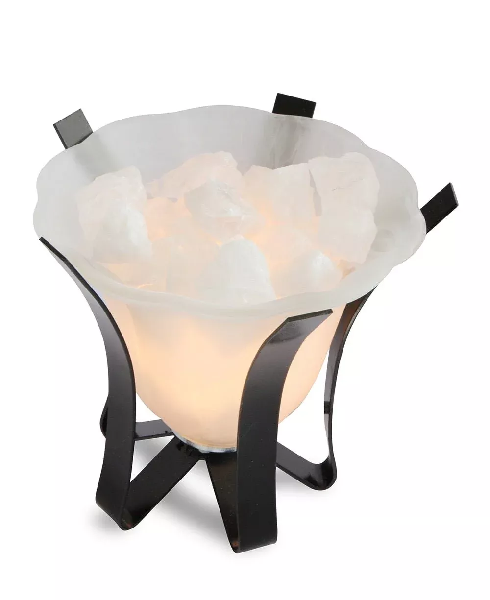 Clear Quartz Crystals Rock Lamp for Meditation