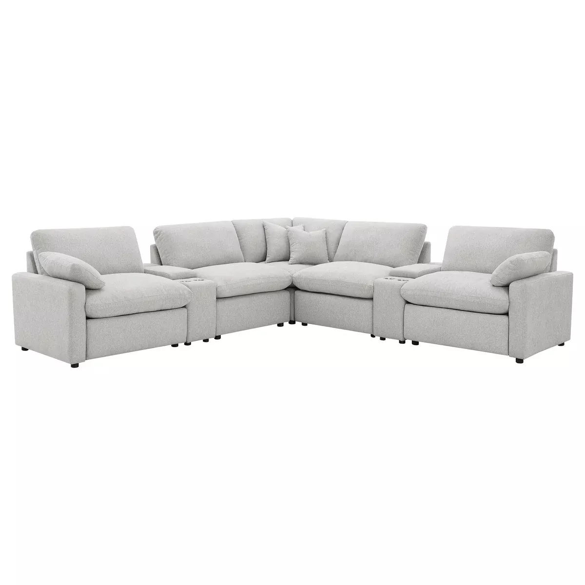 Collins 7-piece Modular Power Reclining Sectional Grey