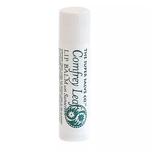 Comfrey Leaf Lip Balm with Sunscreen by Super Salve Co.