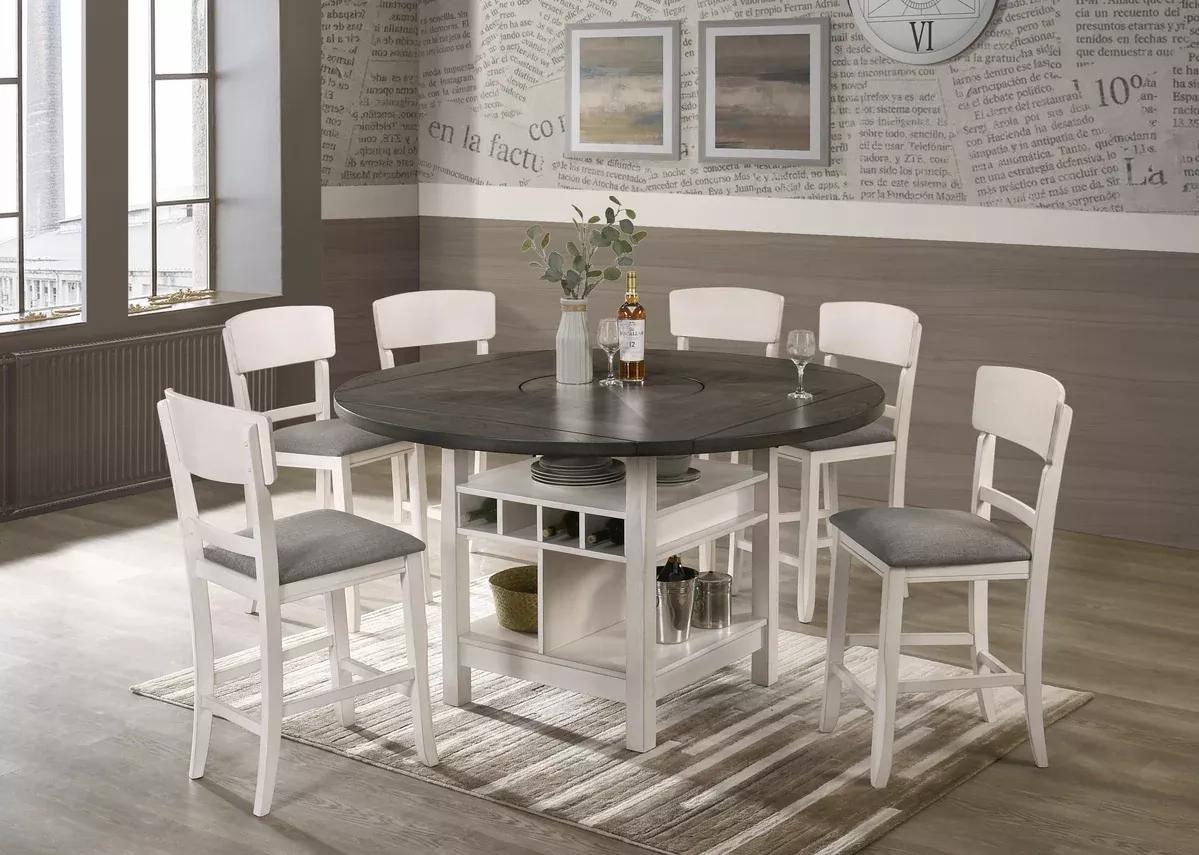 ConnerChalk & Grey Counter Height Dining Sets by Crown Mark