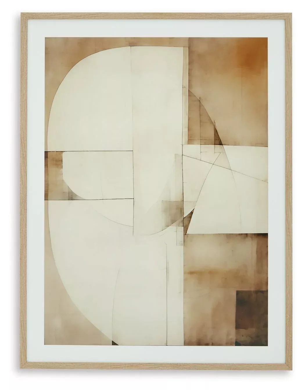 Corlain - Wall Art - Brown / Tan / White