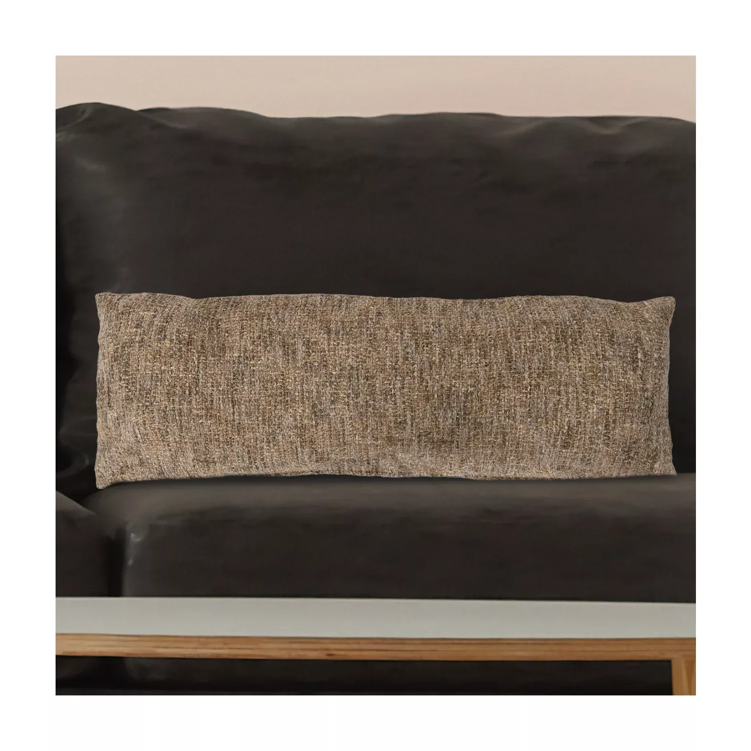 Cotton Blend Lumbar Pillow