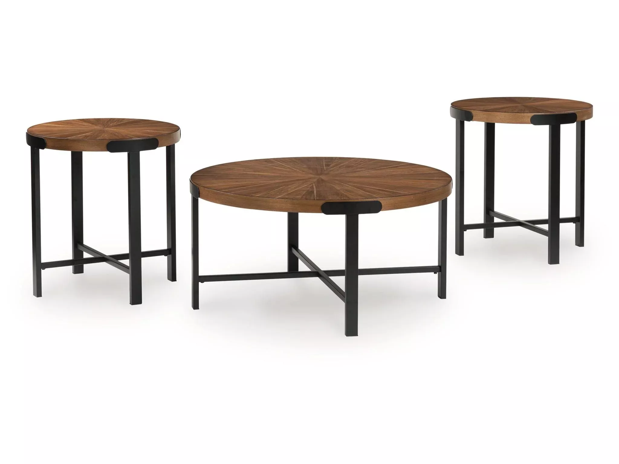 Crosstrail - Occasional Table Set (Set of 3) - Brown