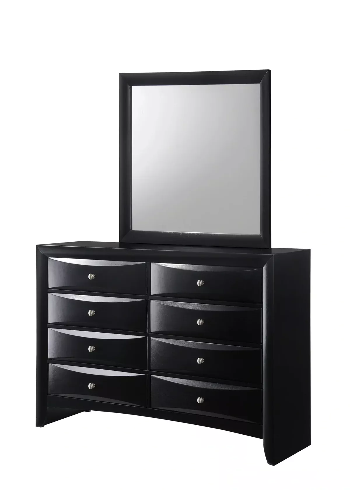 Crown Mark Furniture Emily Dresser Mirror In Black