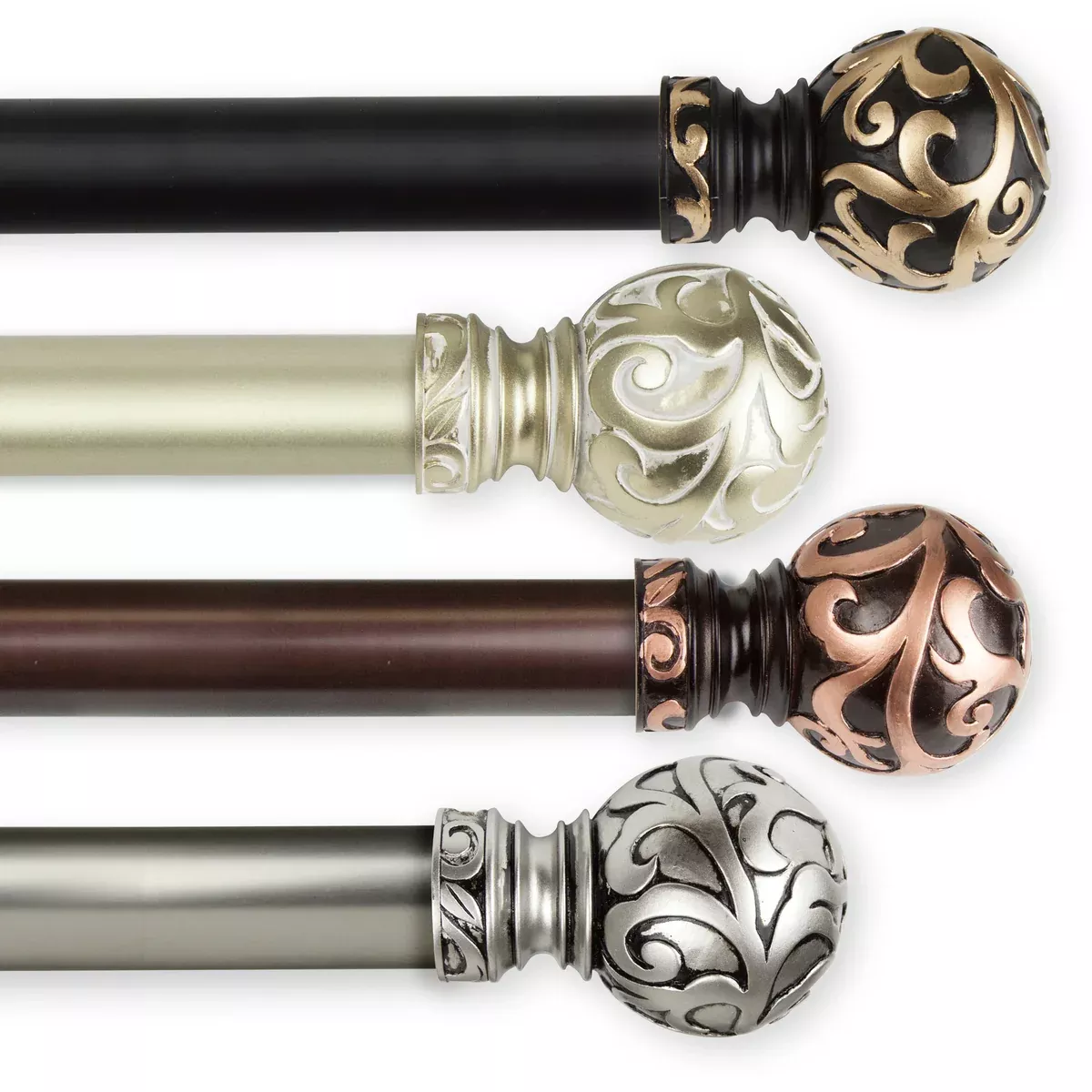 Cypress 1" Single Curtain Rod