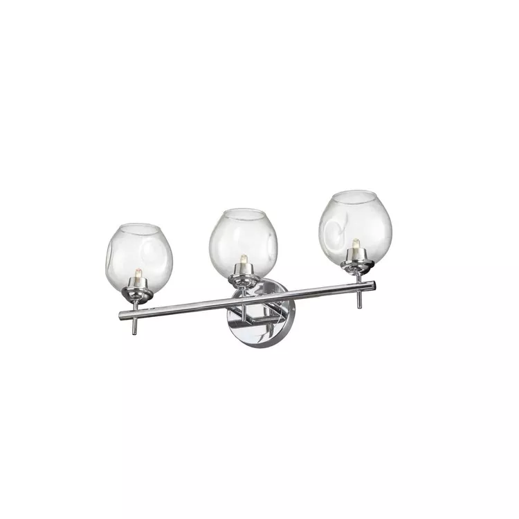 Dainolite Halogen Vanity Light with Clear Glass Globe