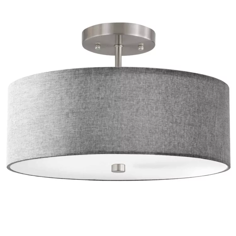 Dainolite Modern Grey Flush Mount Ceiling Light - 3 Light