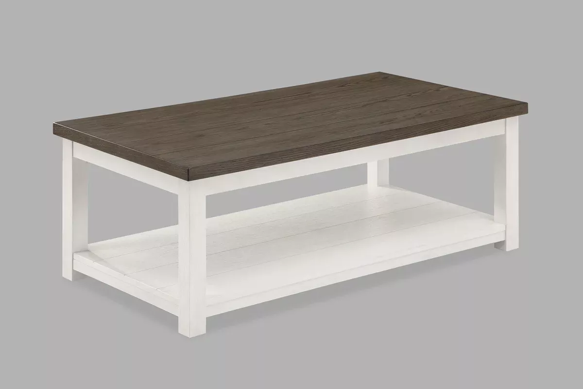 Dakota - Coffee Table With Casters - White