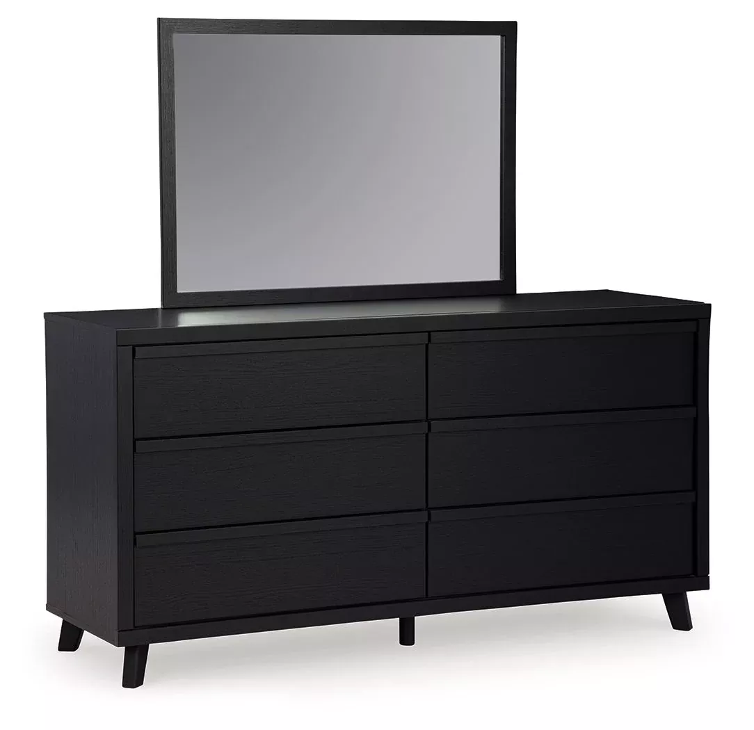 Danziar - Dresser And Mirror - Black