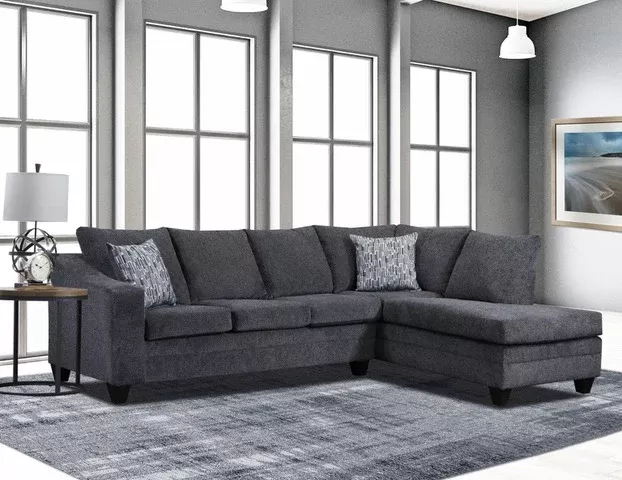 Dark Gray 2-Piece Sectional