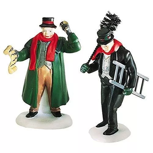 Dept. 56 Dickens Village Town Crier & Chimney Sweep