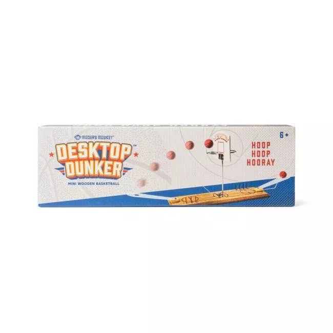 Desktop Dunker Mini Wooden Basketball