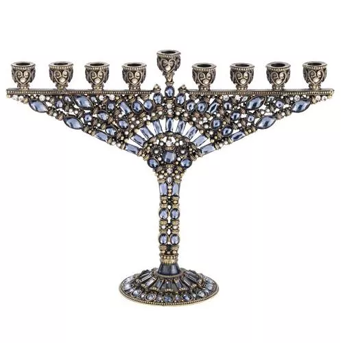 Devora Hannukah Menorah by Olivia Riegel