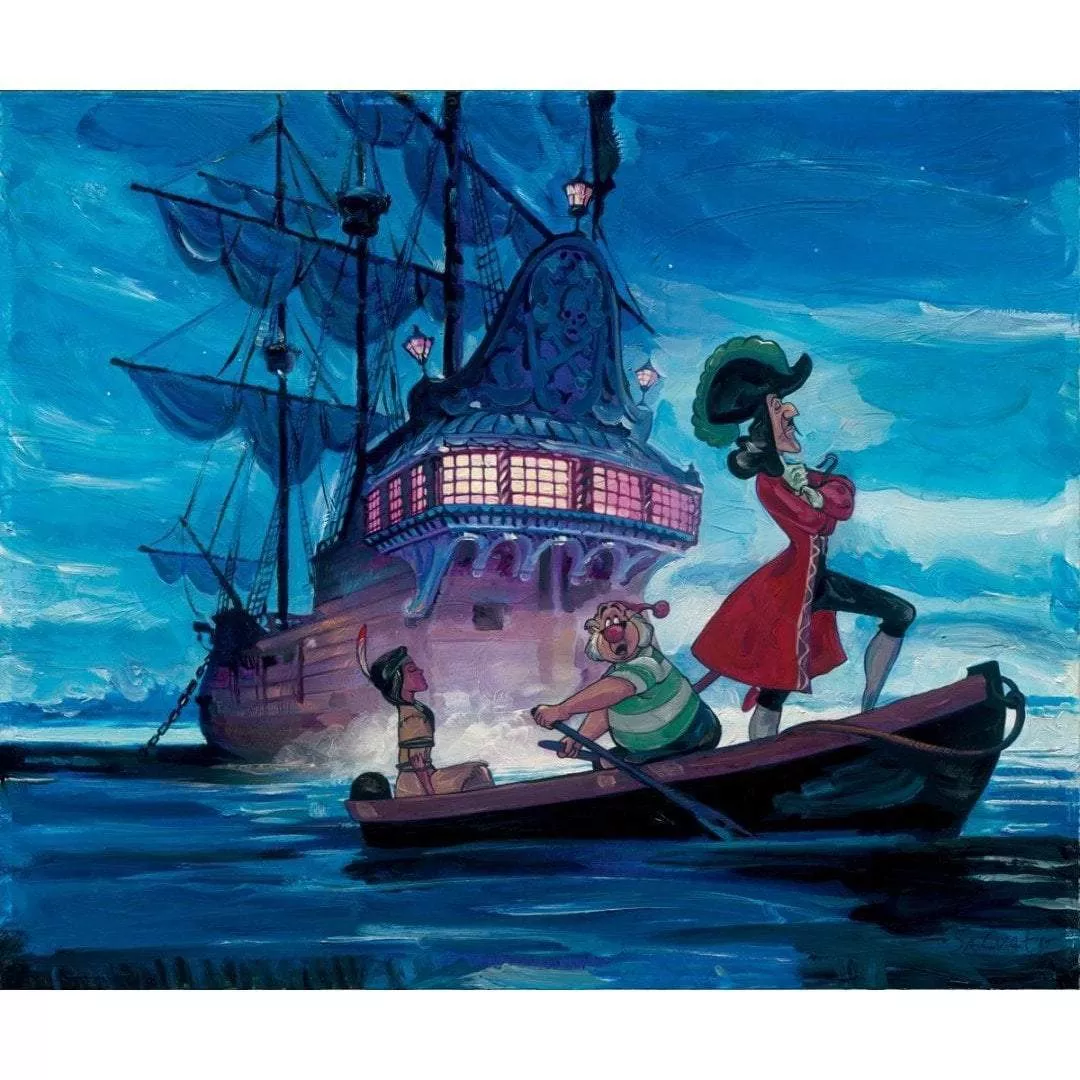 Disney Fine Art - Tiger Lily and Hook