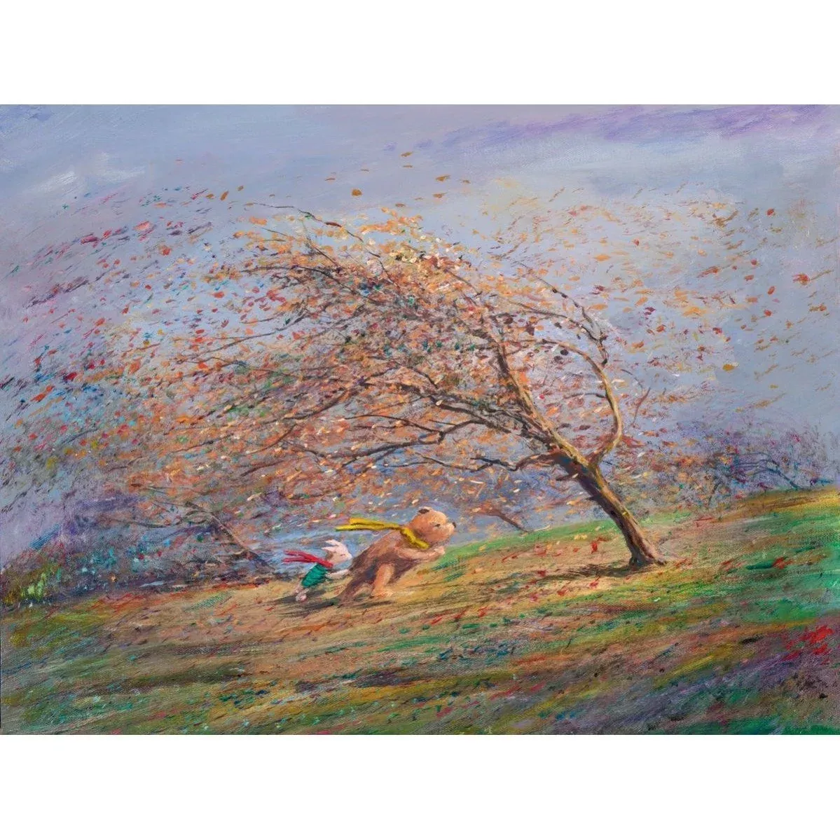 Disney Fine Art - A Very Blustery Day