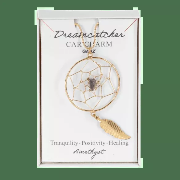 Dream Catcher Ornament / Car Charm With Crystal