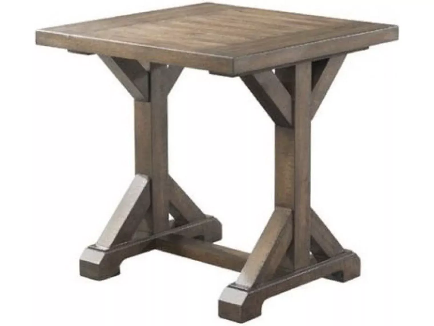 Elements Rustic Square End Table - Brown TFN-100TET