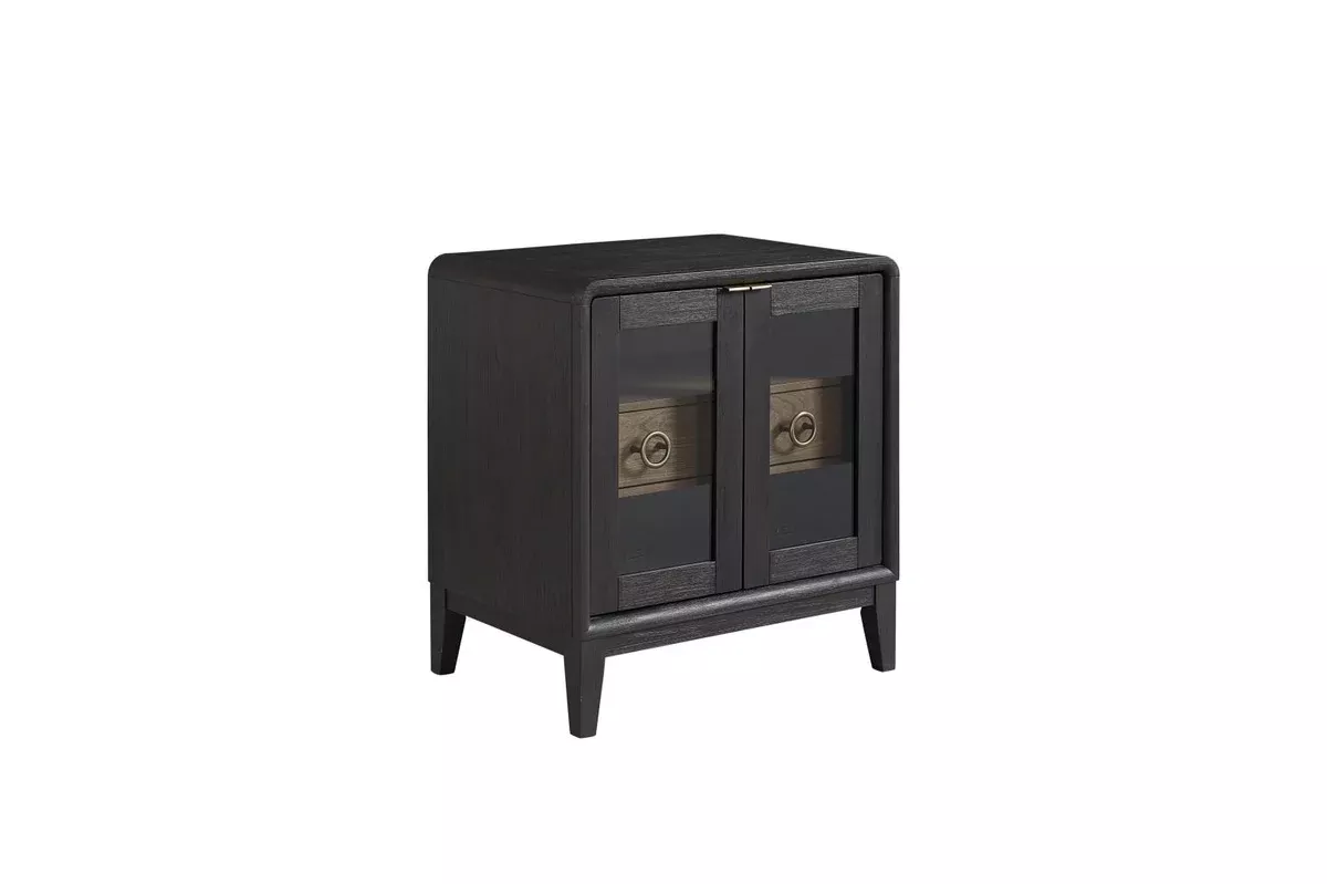 Elure Glass Door Nightstand