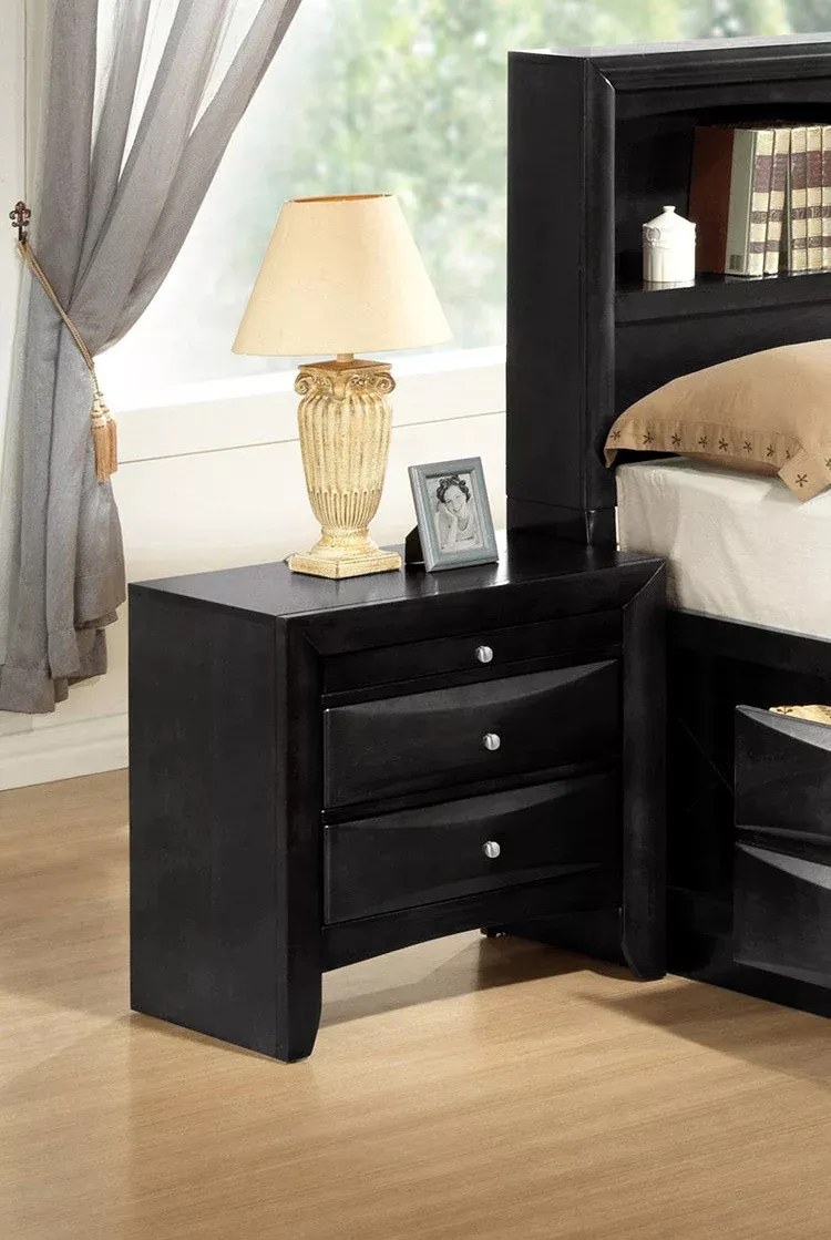 Emily - Nightstand - Black
