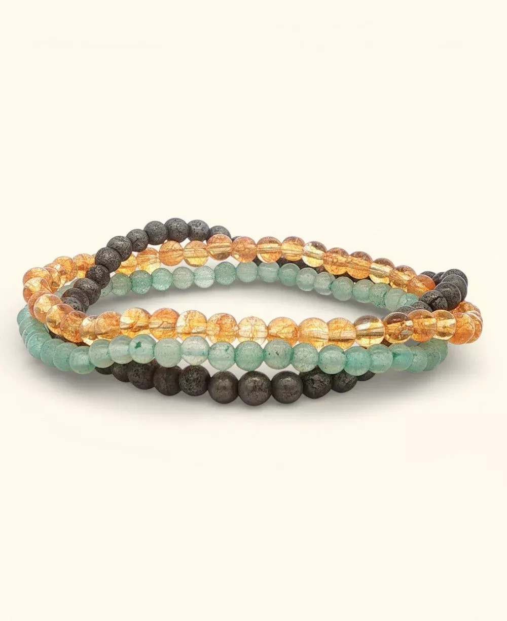 Energy Bracelets for Abundance and Success, Set of 3
