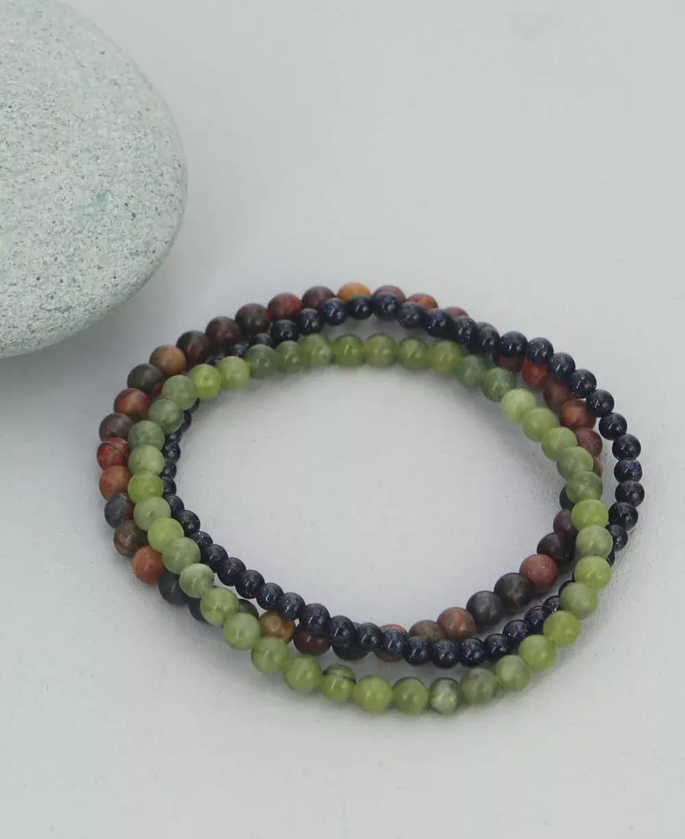 Energy Bracelets for Nurturing and Well-Being, Set of 3