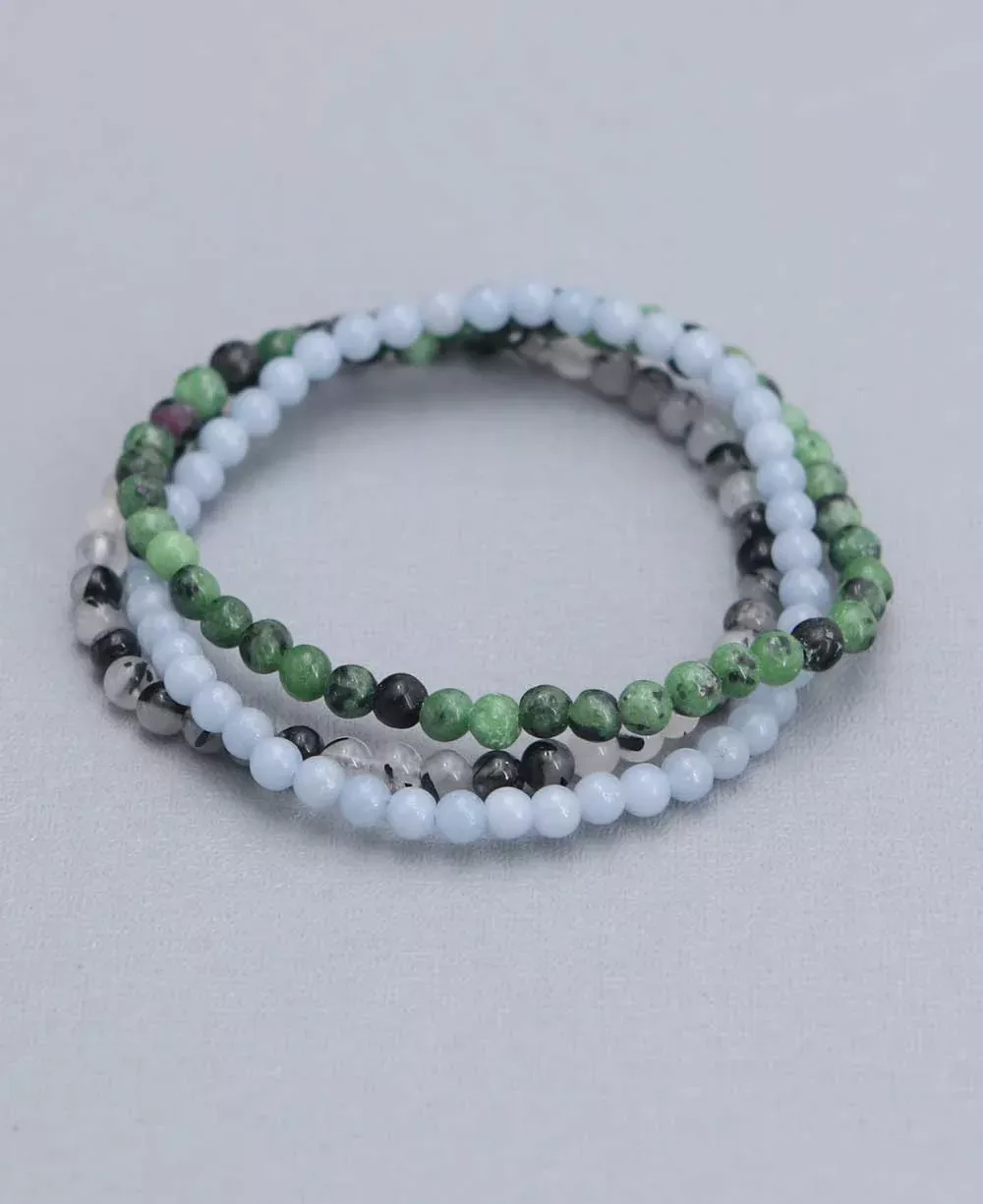 Energy Bracelets for Spiritual Intention, Set of 3