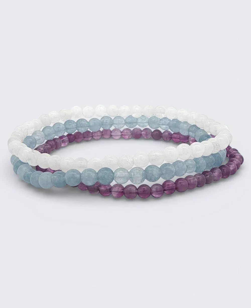 Energy Bracelets for Tranquility, Set of 3