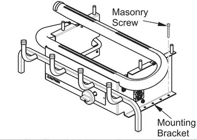 Everwarm EWPO2430PV Millivolt Valve Vent Free Burner - Liquid Propane