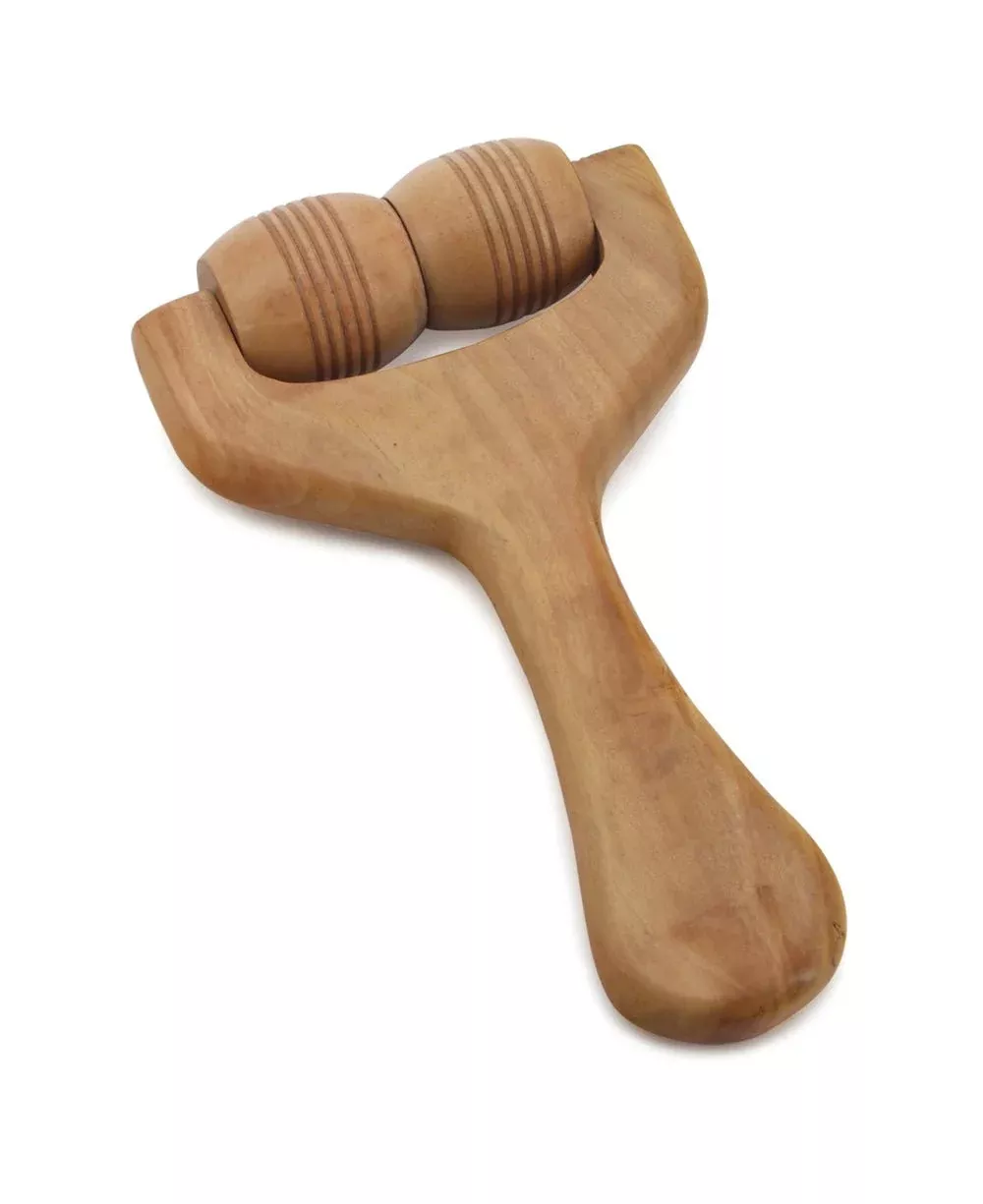 Fairtrade Handheld Wood Body Roller Massager