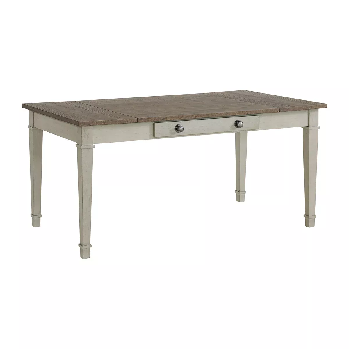 Farmington - Rectangular Dining Table - Medium Brown And Washed Stone