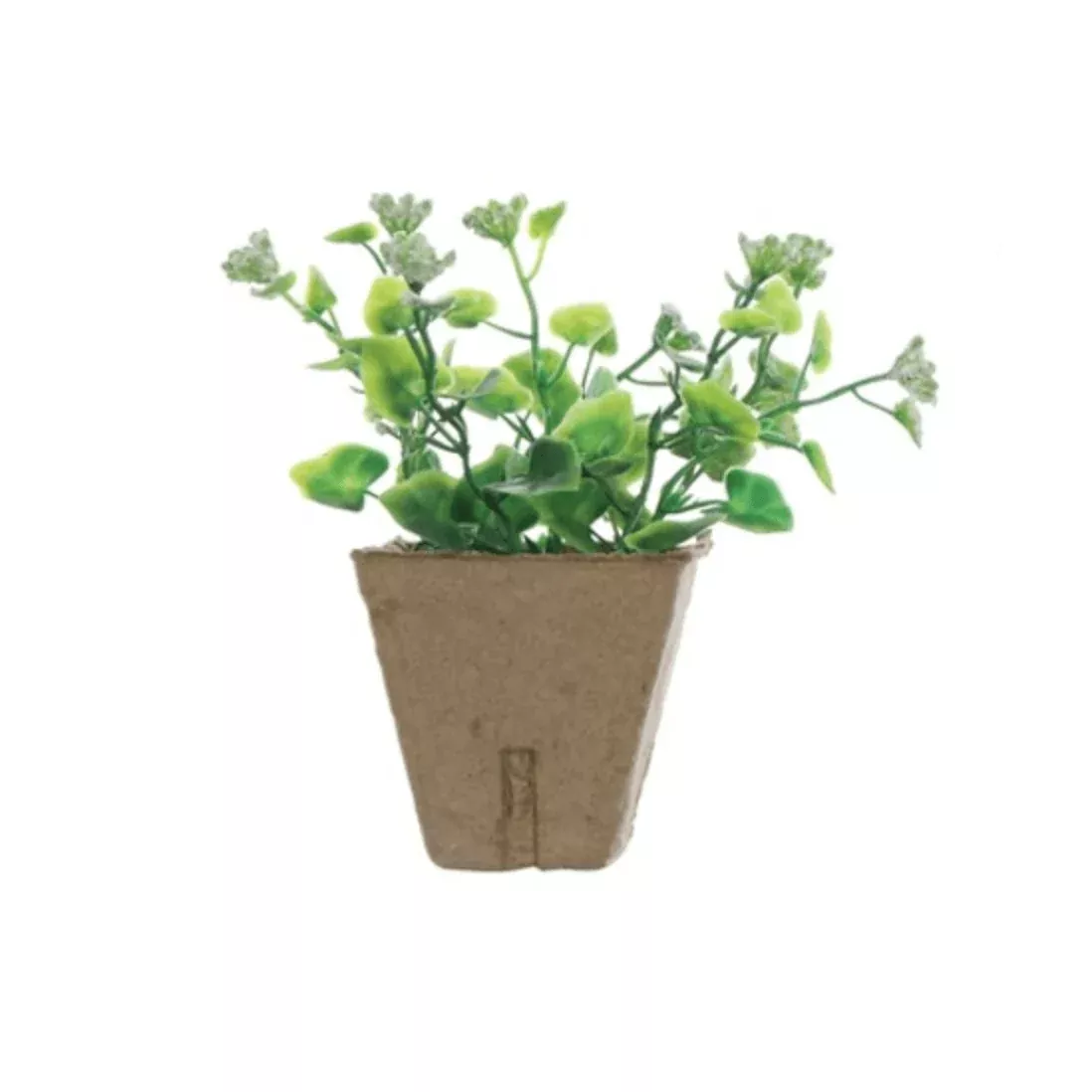 Faux Plant In Paper Pot