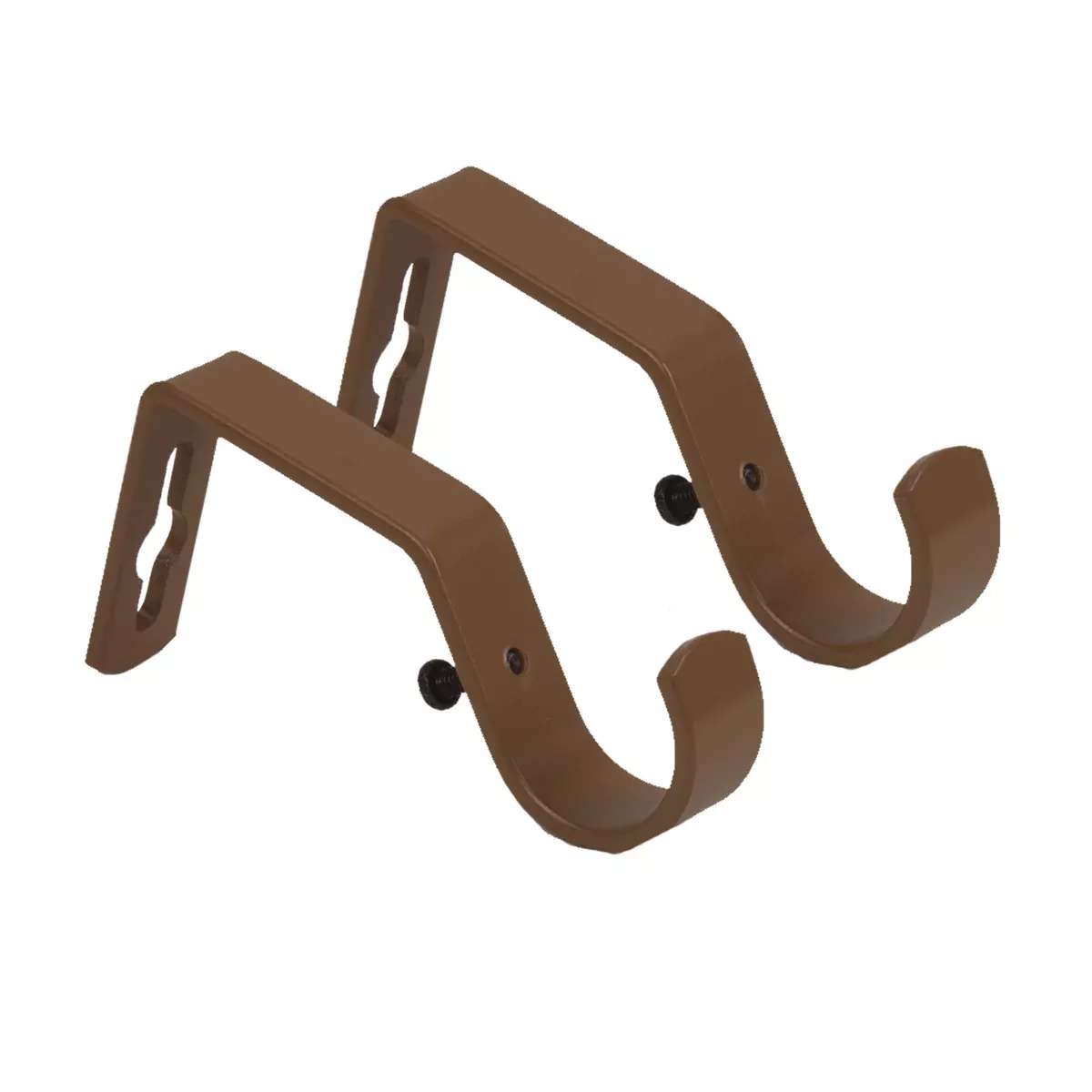 Faux Wood Single Brackets for 1" Rod (Pair)