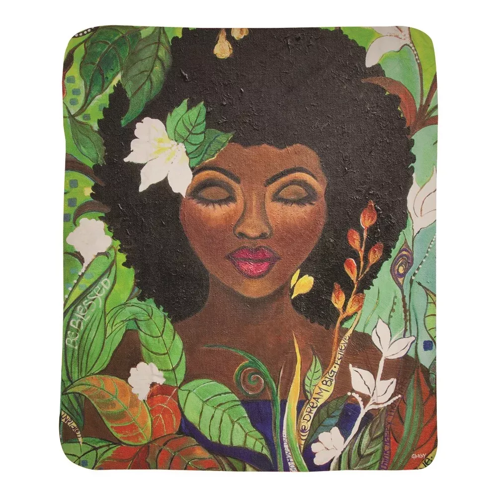 Feed Your Seed Sherpa Fleece Throw