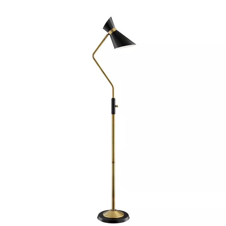 Floor Lamps Black Metal Shade E27 G60W 60 - Lite Source