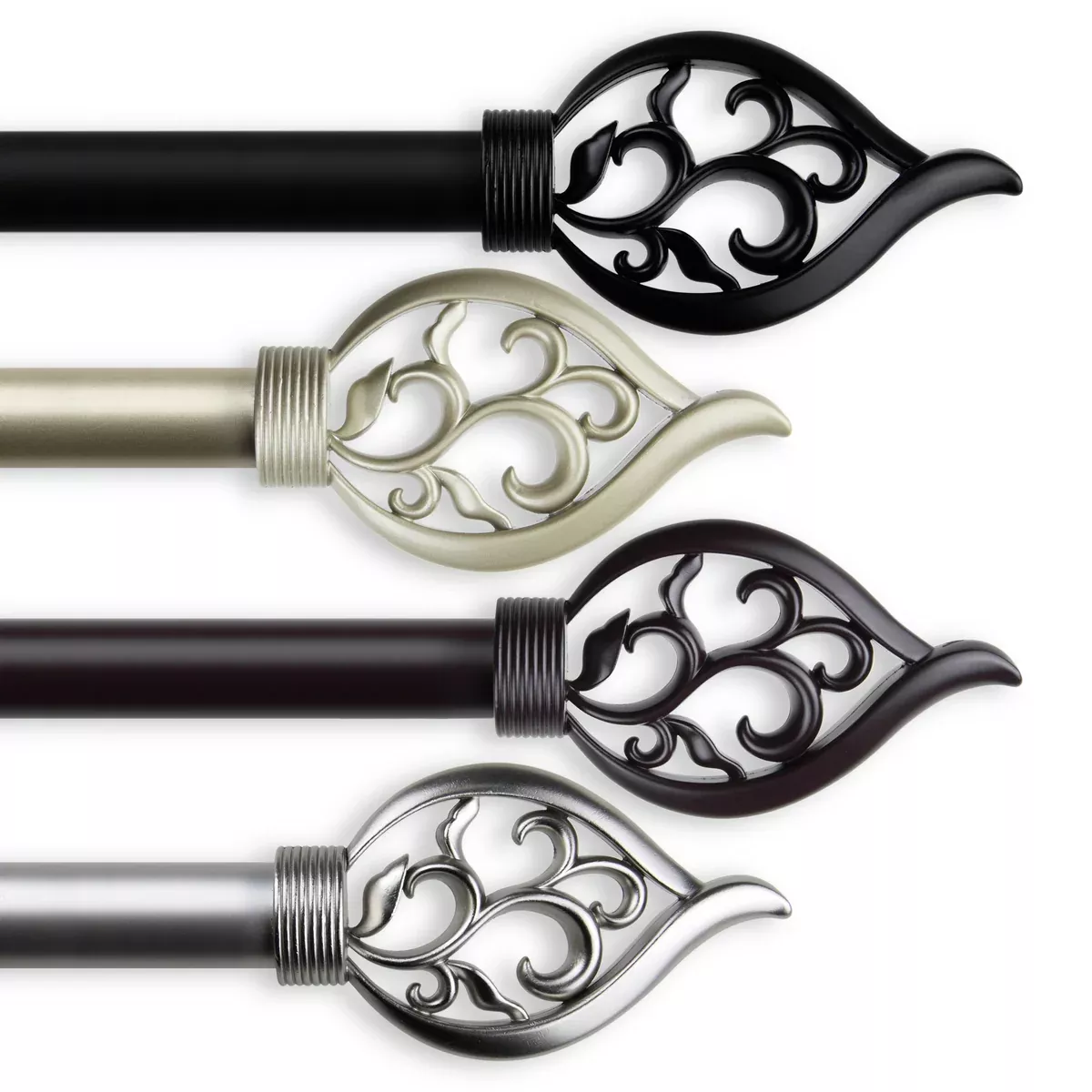 Flora 1" Single Curtain Rod