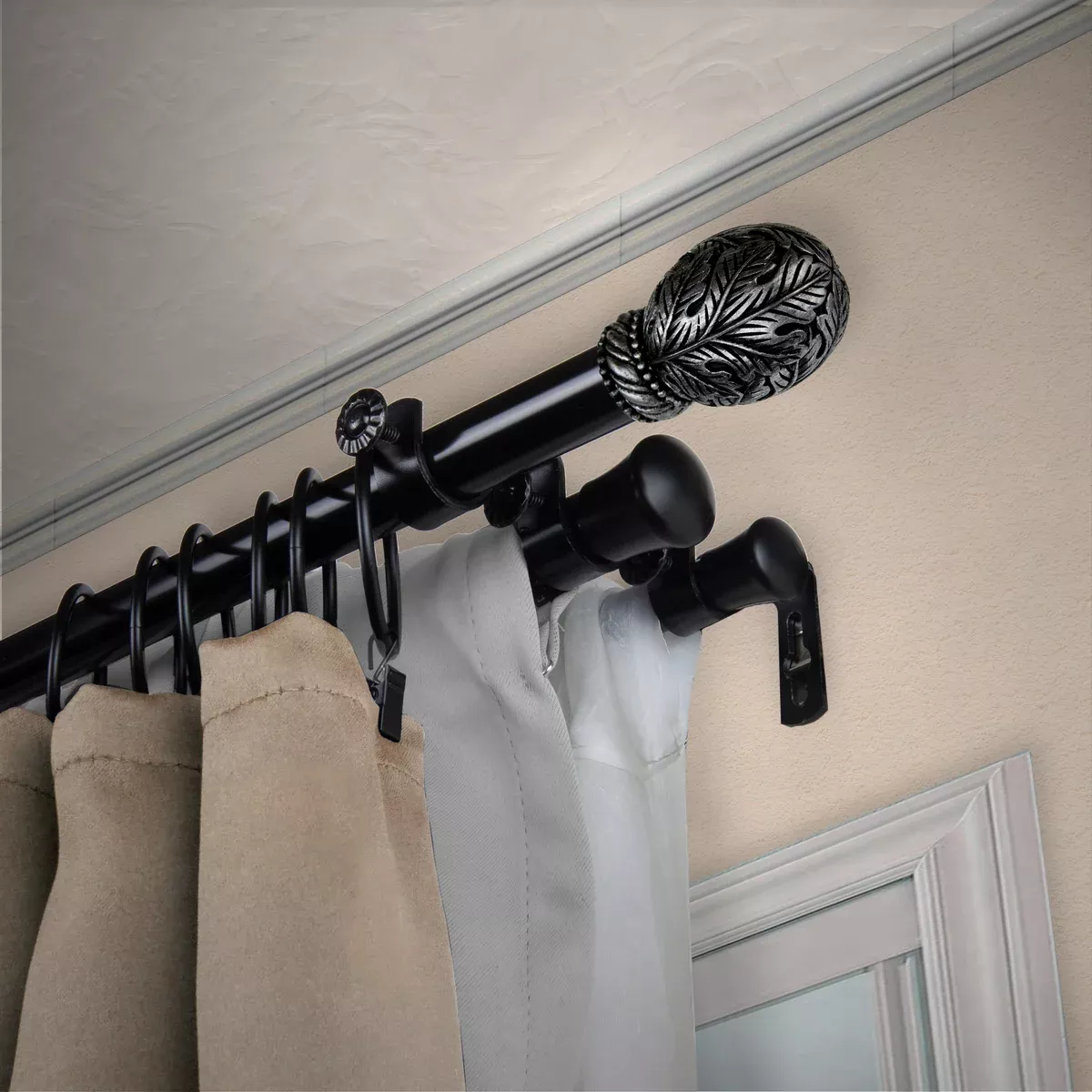 Forest 13/16" Triple Curtain Rod