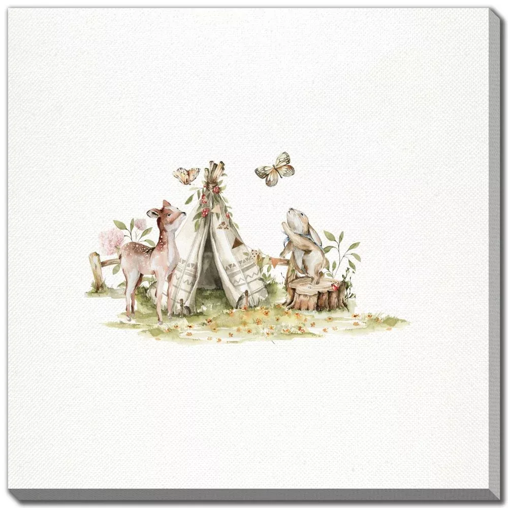 Forest Friends Gathering - Printed Canvas