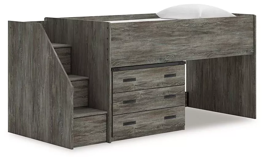 Frandern Loft Bed with Drawer Storage