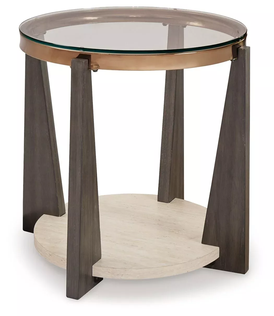 Frazwa - Round End Table - Multi