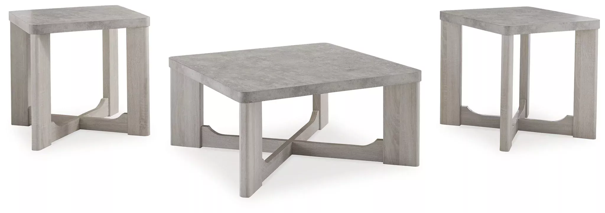 Garnilly - Occasional Table Set (Set of 3) - Whitewash