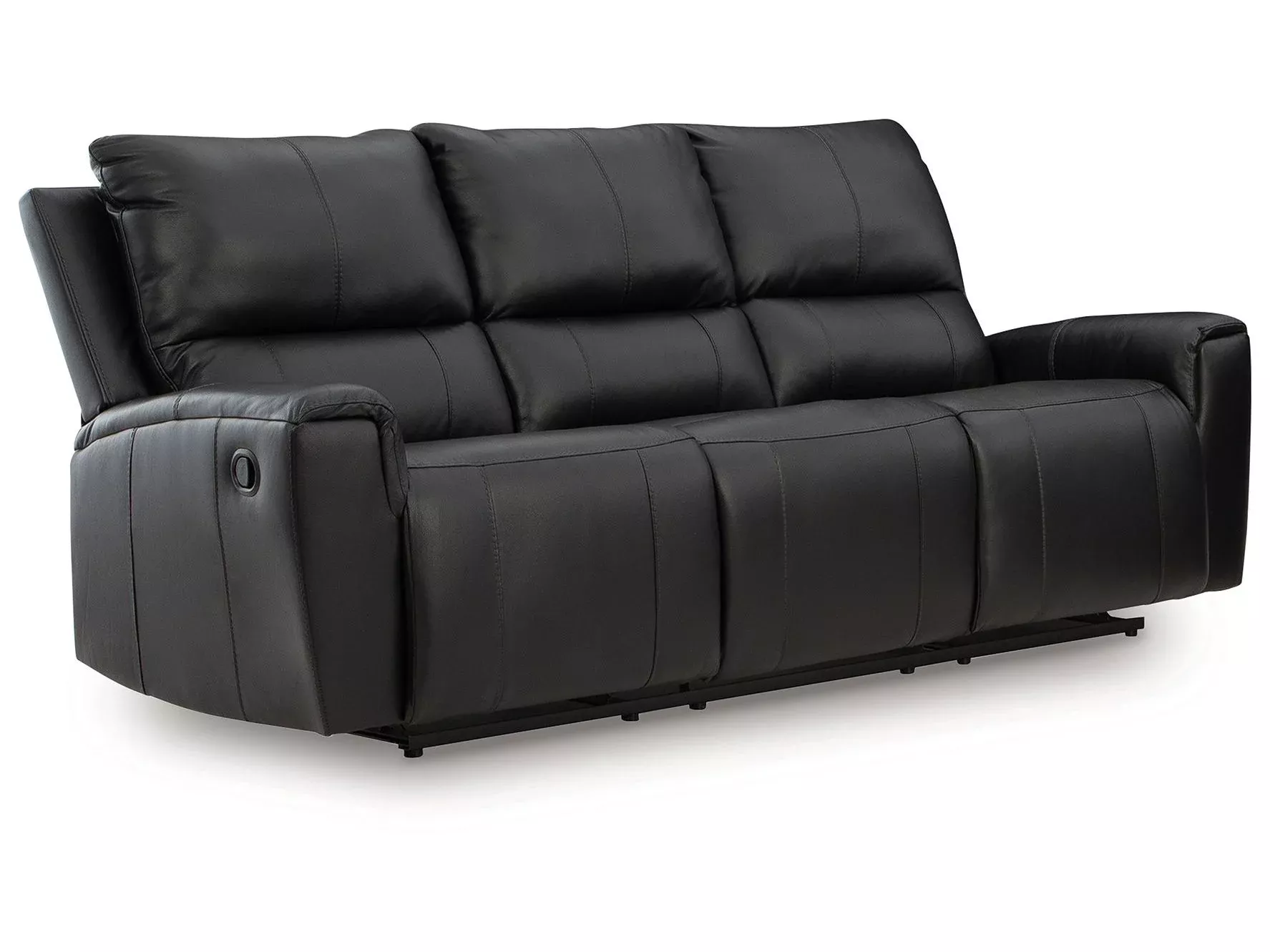 Glossmore - Reclining Sofa - Black