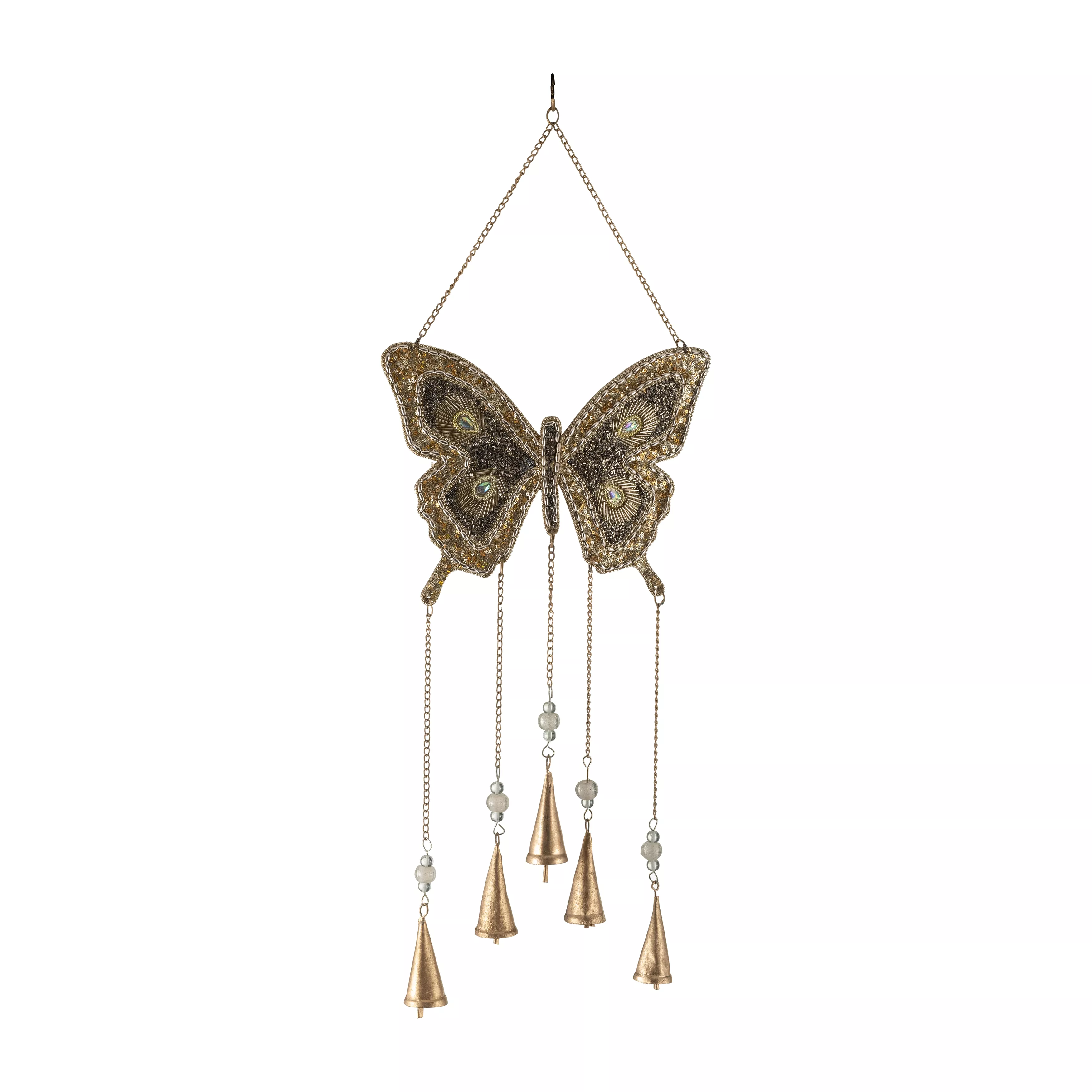 Gold Mosaic Butterfly Chime