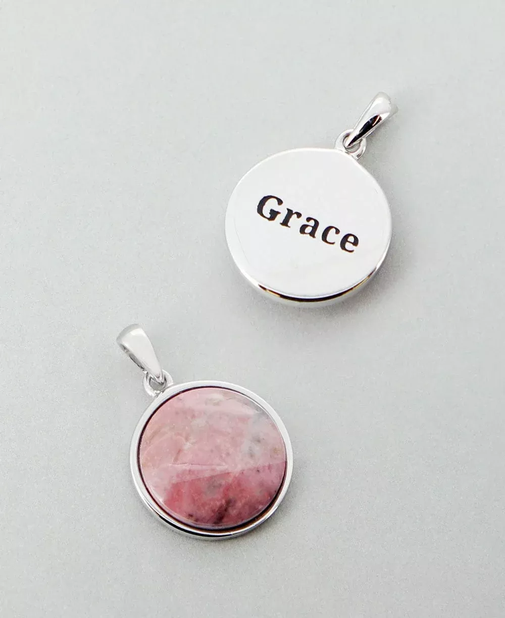 Grace Rhodonite Sterling Silver Pendant