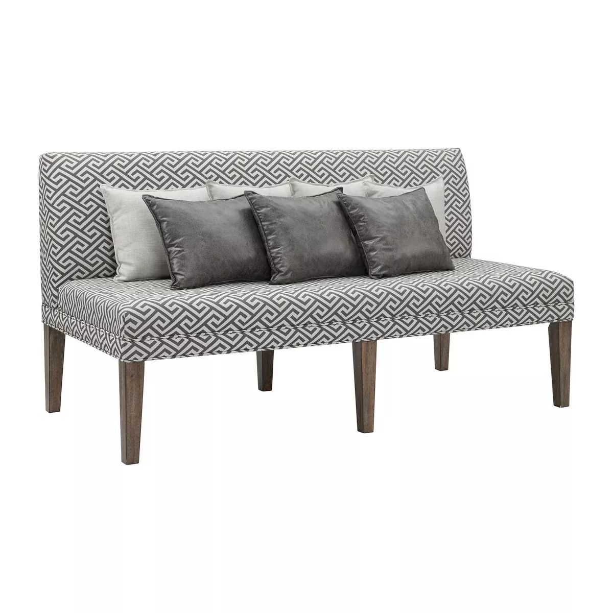 Gramercy - Upholstered Dining Settee - Dark Brown