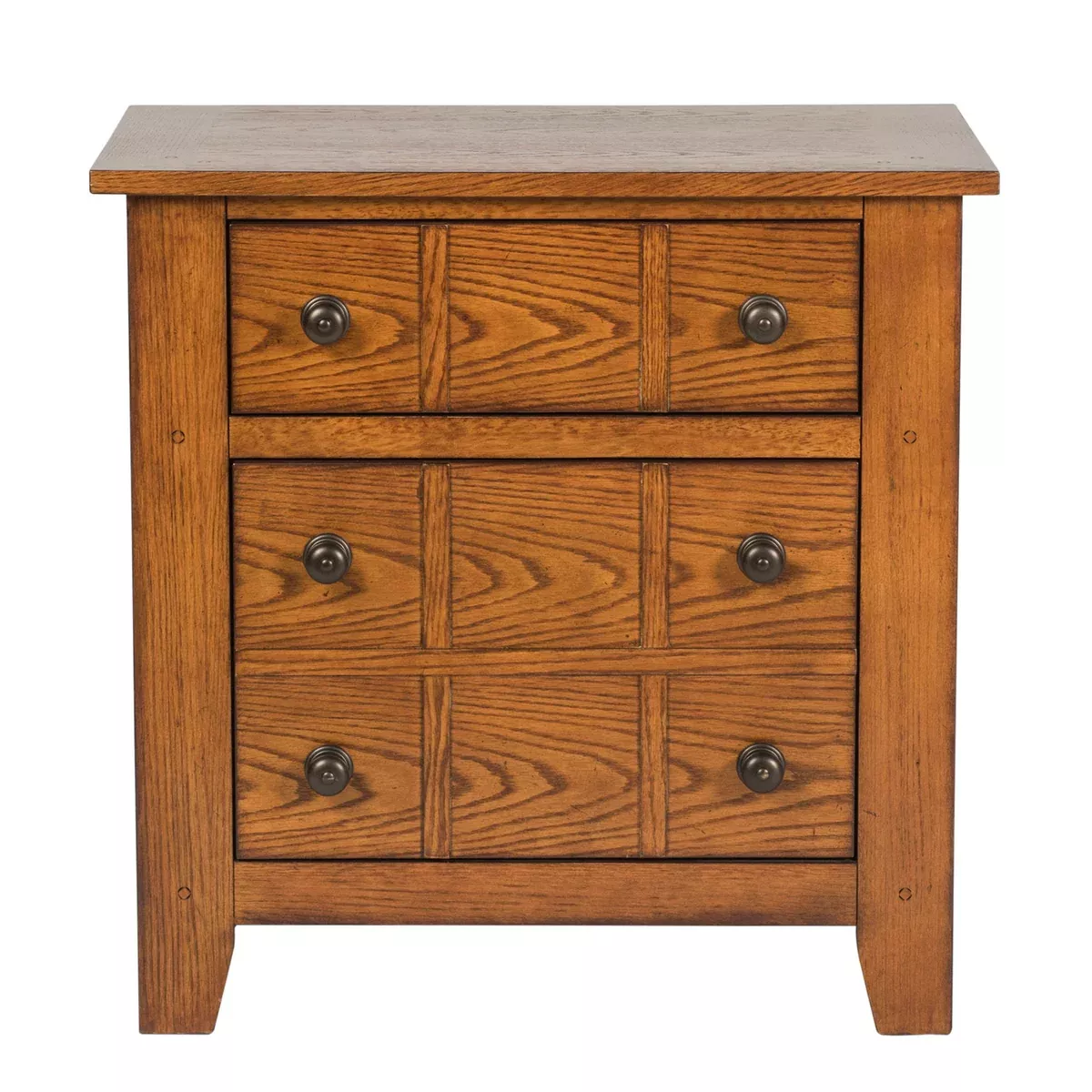 Grandpas Cabin - Nightstand - Aged Oak