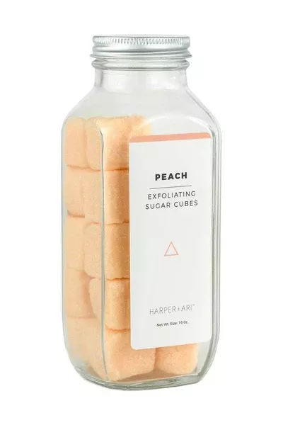 Harper + Ari Peach Exfoliating Sugar Cubes 16oz