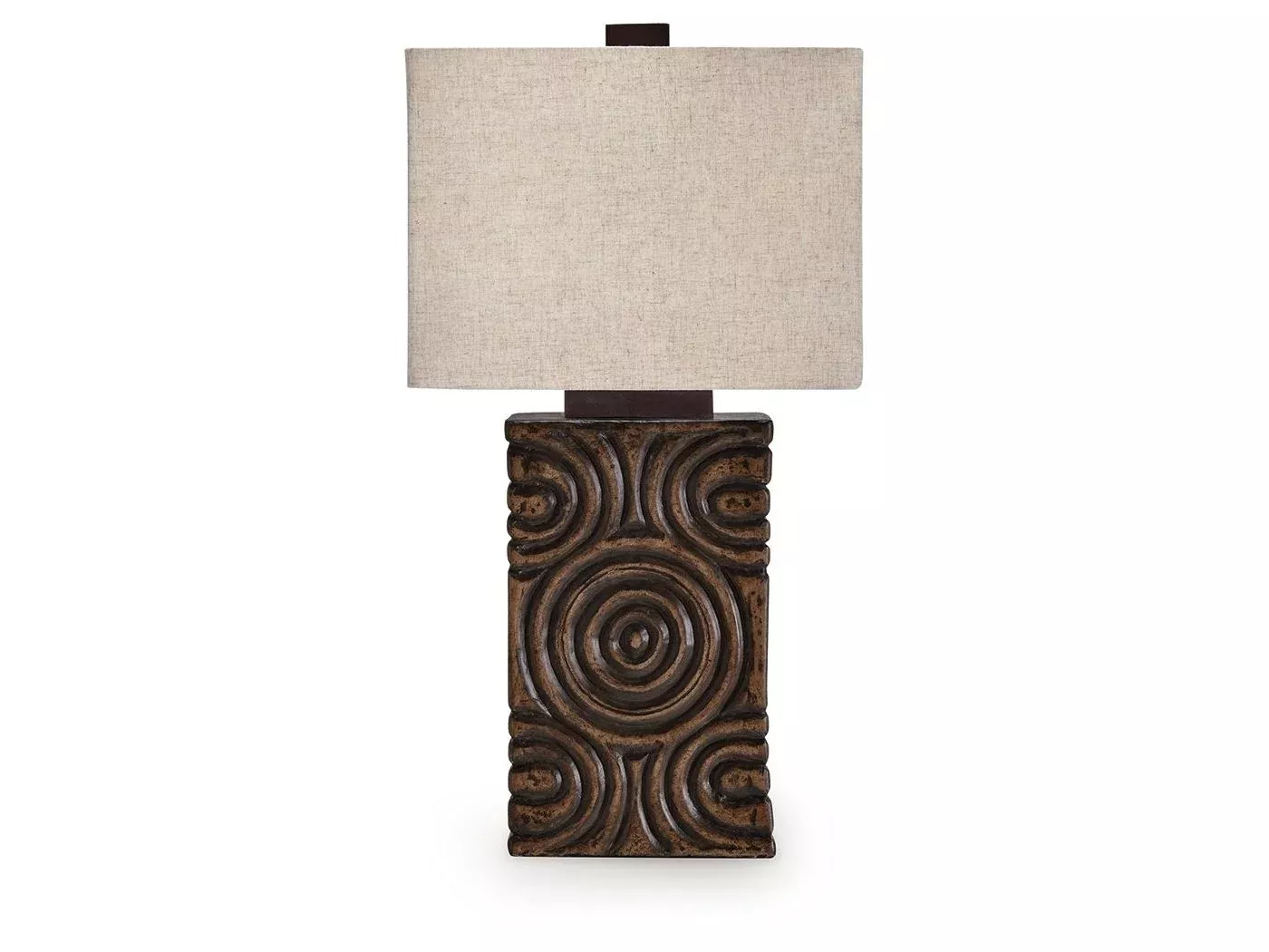 Heathbury - Paper Table Lamp - Antique Brown